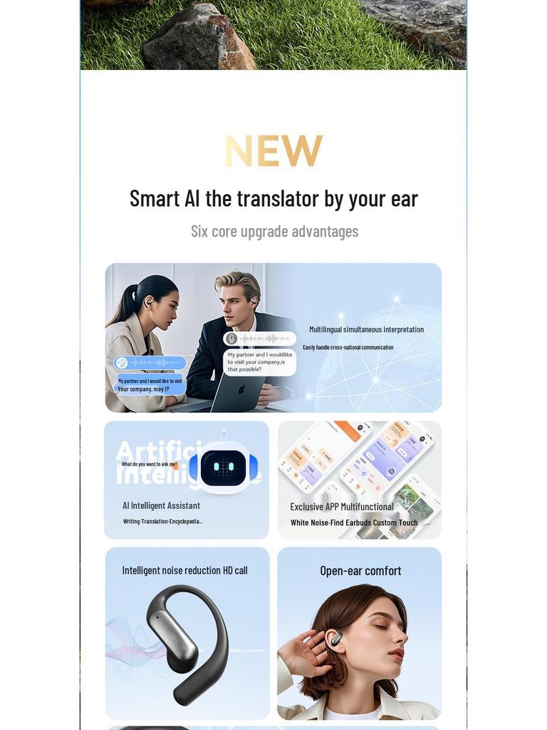 Bluetooth-наушники M118: Длительное время работы от аккумулятора, Шумоподавление, Трансграничный ИИ-перевод, Индивидуальная посадка, Варианты накладных/внутриканальных.