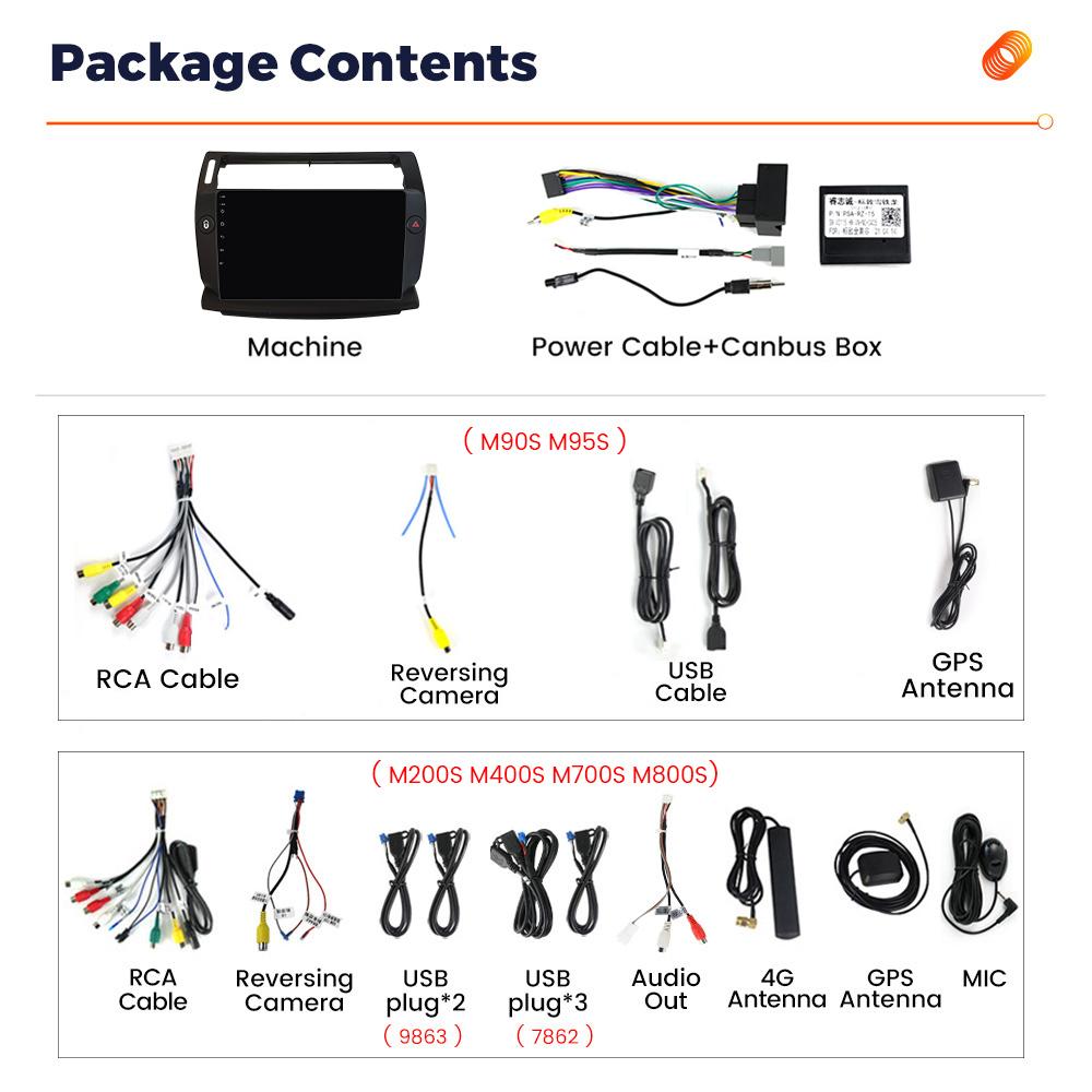 Navifly 8+256G 2 Din головное устройство Android автомобильный радиоплеер для Citroen C4 C-Triomphe C-Quatre 2004-2014 Carplay Auto Stereo GPS BT