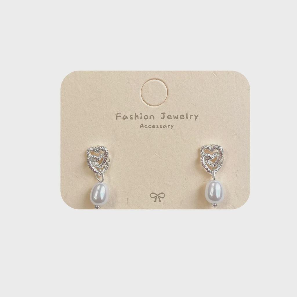 Серебряные серьги-иглы с жемчужной подвеской в корейском стиле для женщин — элегантные, милые и универсальные