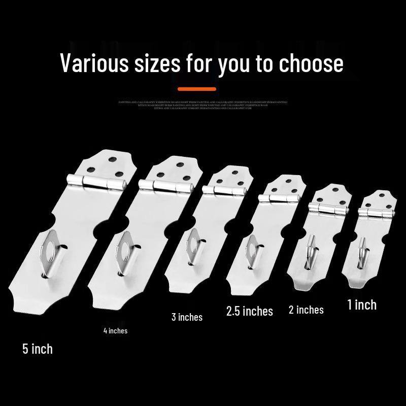 Stainless Steel Slide Bolt Latch for Cabinet, Drawer, and Wooden Doors