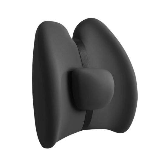 Lumbar Support Pillow Car Waist Cushion Ergonomic Design Soft Breathable Lower Back Support Pillow Memory Foam Seat Cushion