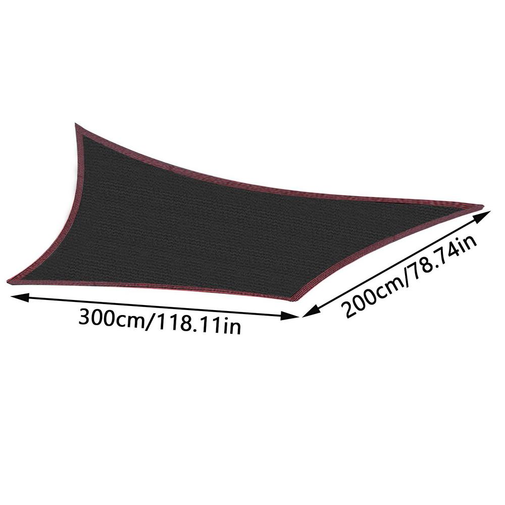 Черная сетка от солнца с защитой от УФ-лучей 95% для беседки, укрытия, навеса для улицы, перголы, накрытие от солнца, сельскохозяйственная теплица, солнцезащитная сетка для бассейна