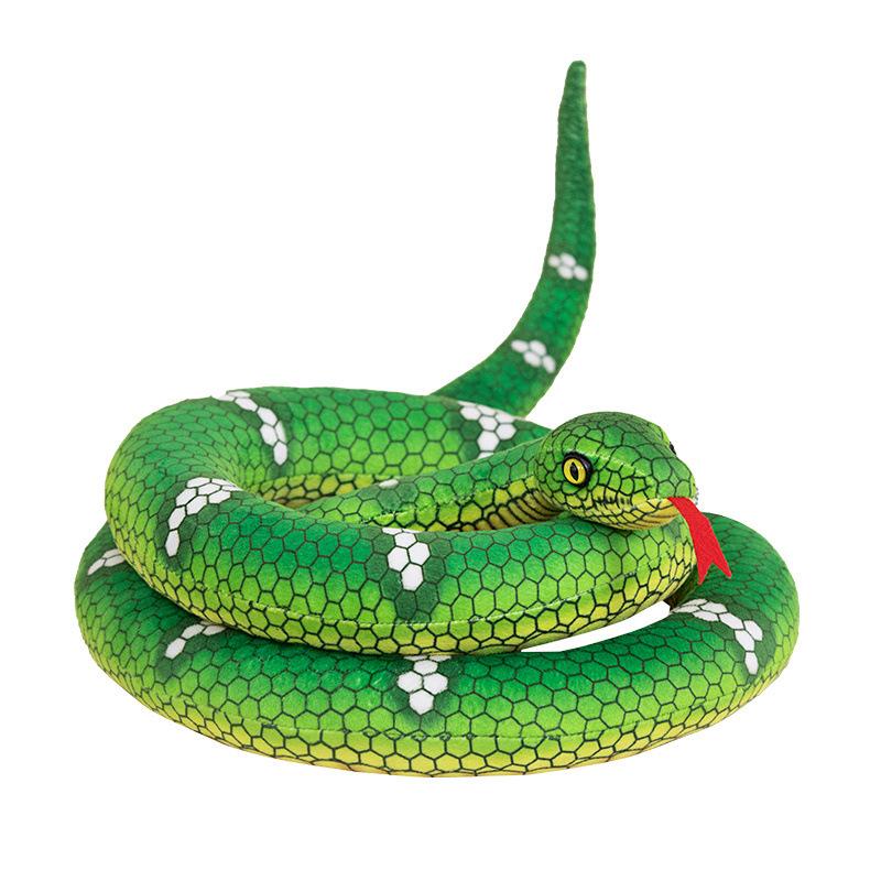 Snake Green Snake Brown Snake Plush Toy Photo Studio Photo Props Zoo Snake Doll Ornament