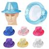 Trilby Cap Sequin Fedora Hat Fedora Trilby Hat Sequin Disco Fedora Hat Glitter Sequin Hat Sequin Jazz Hat Jazz Fedora