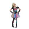 Novelty Kids Halloween Costume Cosplay Girl Rainbow Skeleton Costume Personality   Carnival