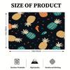 4pcs/6pcs Rectangular Placemats Suitable for Home & Restaurants - Tropical Pineapple & Bird Print Table Protectors, Heat-Resistant Durable Fabric Tabl
