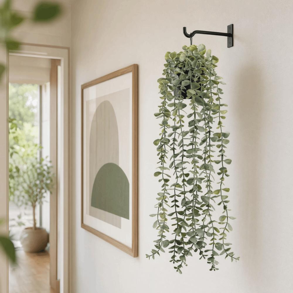 Lifelike Design Fake Plant With Flower Pot Hanging Plant  Outdoor Garden