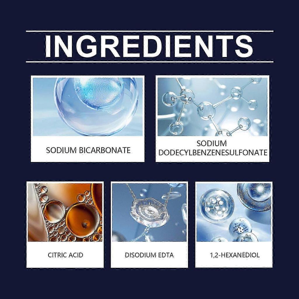 Powerful Toilet Foam Cleaner - Deep Stain & Scale Remover, Safe for Glazed Surfaces, Easy Weekly Maintenance, 100g