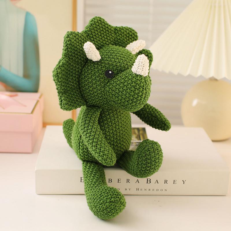 Cotton Rope Cartoon Toy Pp Cotton Stuffed Triceratops Tyrannosaurus Elephant Ocean Animal Plushie Sleeping Companion Gift