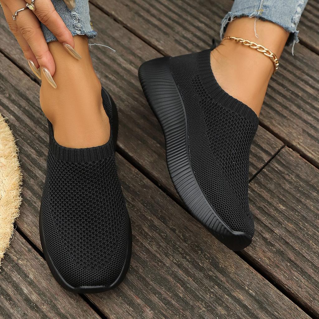 Fashion Women's Vulcanized Shoes High Quality Women's Athletic Shoes Slip-on Flats Women's Loaf Flat Walking Shoes