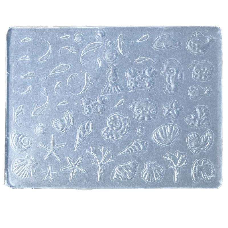Silicone Nail Art Mold Embossing Patterns Nail Mould Decorations Versatile Jewelry Making Tools Handmade Carving Molds
