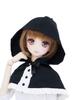 DD SD совместимый милый плащ с капюшоном с оборками черный 60см кукла BJD одежда для куклы [Petite Marie] 1/3 [Petite Marie] [№0085]