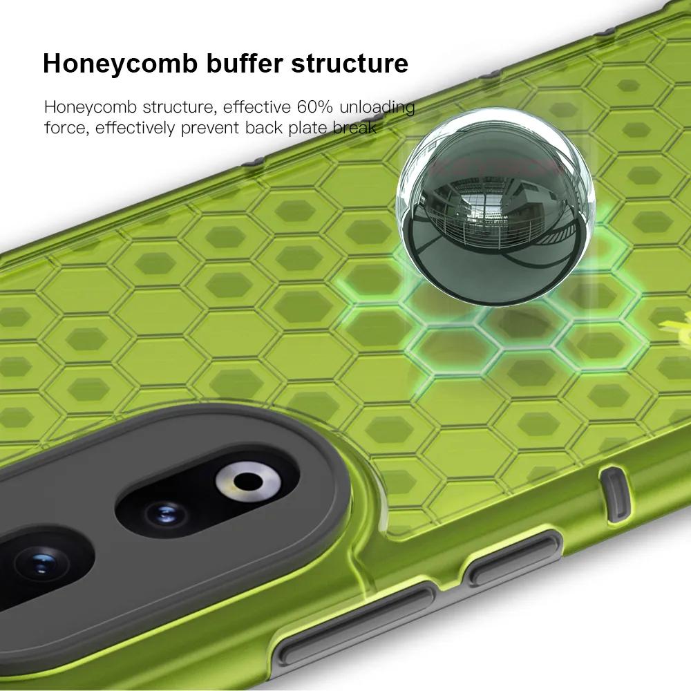 KEYSION Противоударный бронированный чехол для Honor 90 5G 90 Lite, силиконовый + ПК, прозрачный сотовый чехол для телефона для Huawei Honor 70 Lite 5G