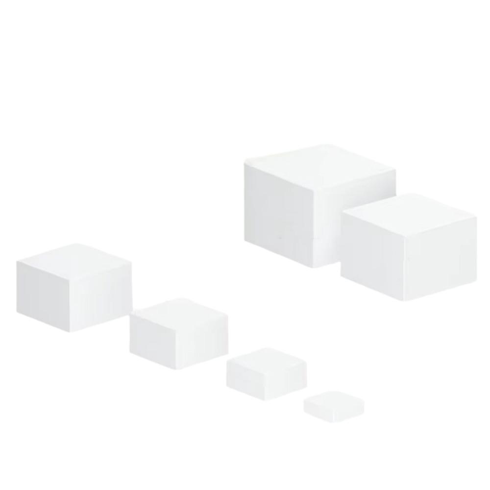 Белый / Прозрачный акриловый куб-витрина Штабелируемая коробка для декорирования фуршета Ювелирные изделия