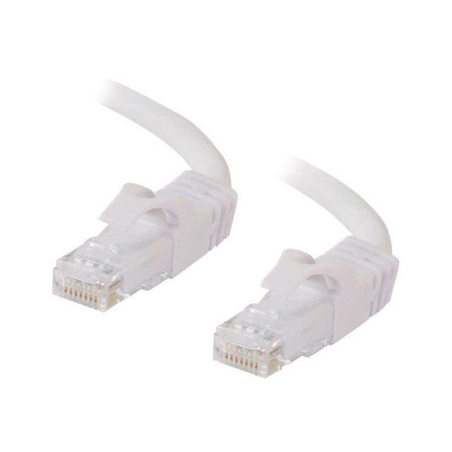 Соединительный шнур - C2G - CAT 6 - 50 см - Литой, Многожильный, Без защелки - белый