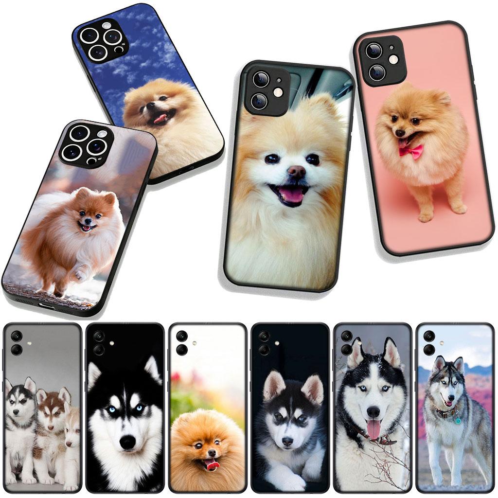 Husky Pomeranian Dog Phone Cover for Xiaomi Redmi Note 11 15 9 10 Pro Plus 8 A5 9A 9T 10A 10C 9C NFC 15C 8T Case