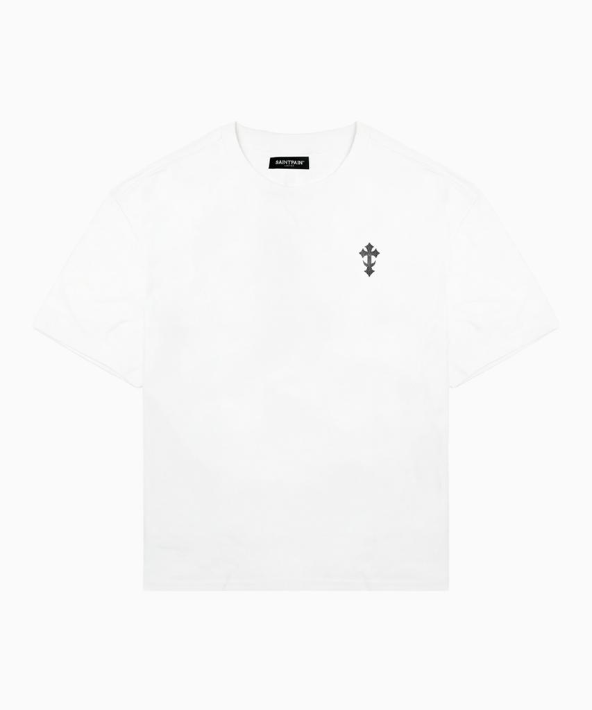SAINTPAIN Sp Mini Cross Heavyweight Crop Short Sleeve Tee White