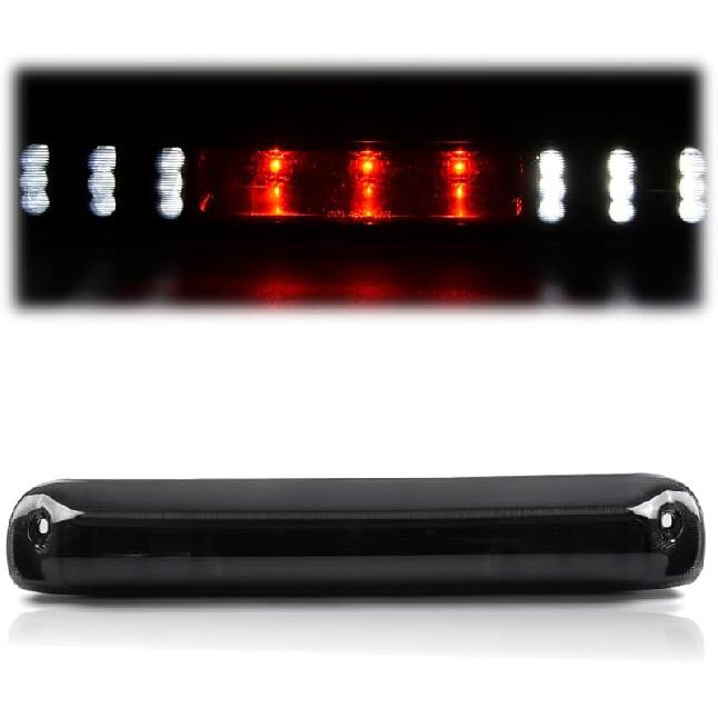 G-PLUS LED Third Brake Light Compatible With 1999-2006 Chevy Silverado/GMC Sierra 1500 2500 3500,3RD Cargo LED Tail Stop Lamps Clear Lens Chrome