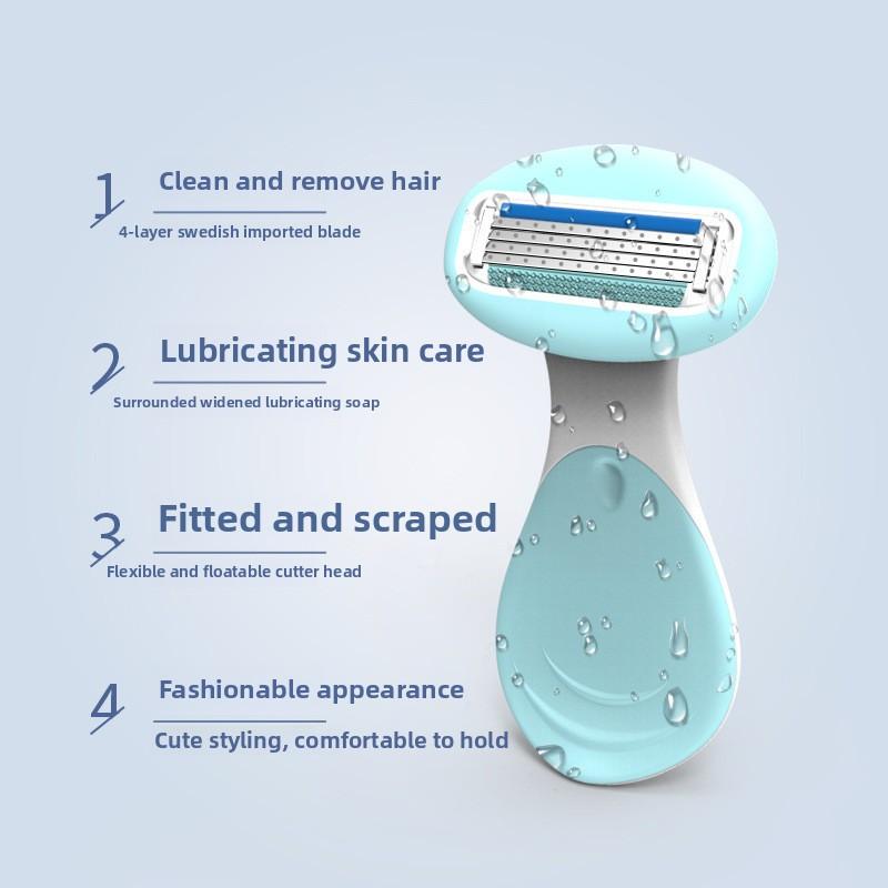 Маленький ракушечный ручной нож для бритья всего тела, женский нож для удаления волос под мышками, бритва для удаления волос, бритва для интимных частей тела