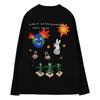 OURPOCKETS Thompson Village Earth Alien Round T-Shirt (Black)