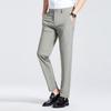Мужские летние брюки прямого кроя из ледяного шелка в стиле business casual