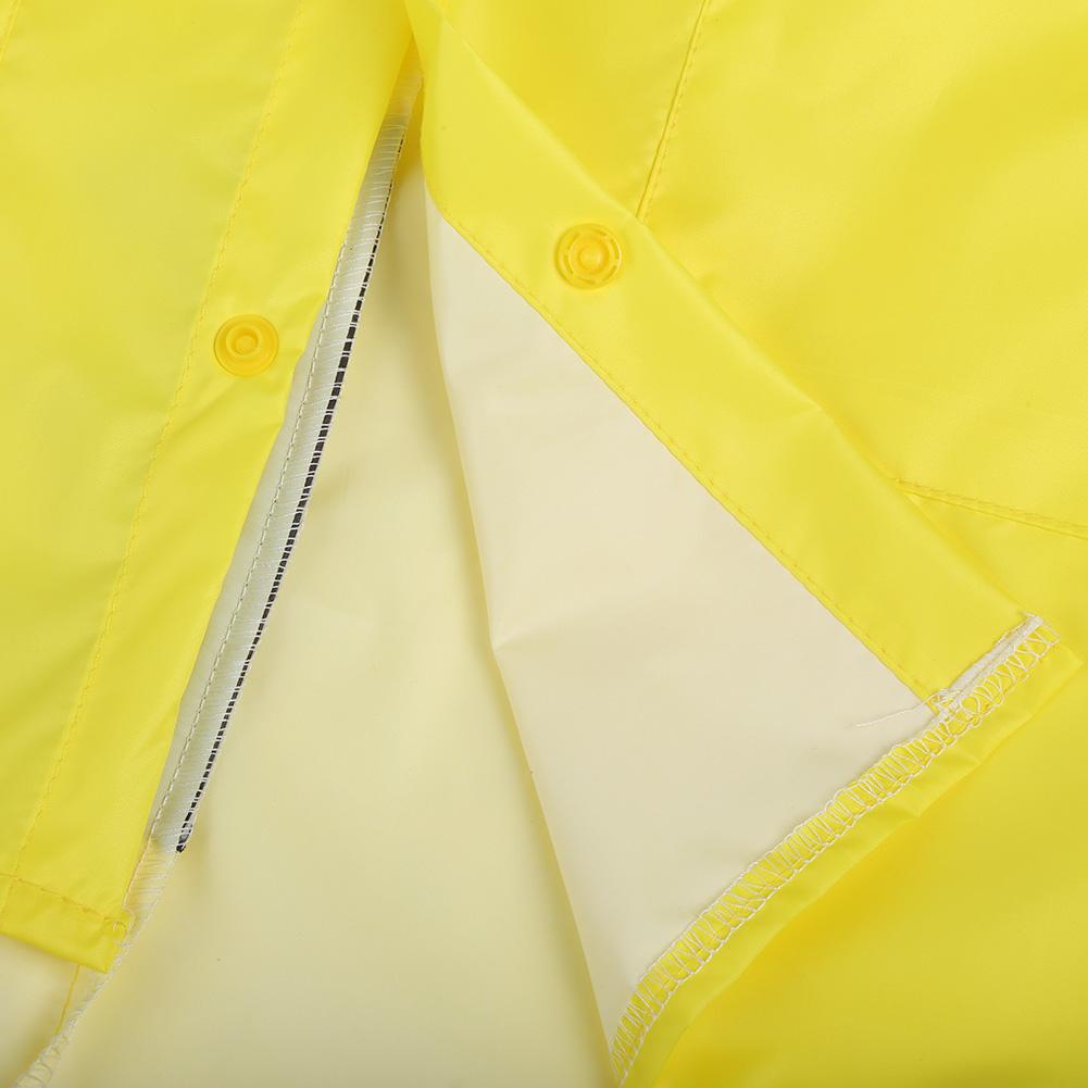 Милый плащ-дождевик из ПВХ с рисунком динозавра для детей, для мальчика и девочки, мультяшный дождевик, желтый, L