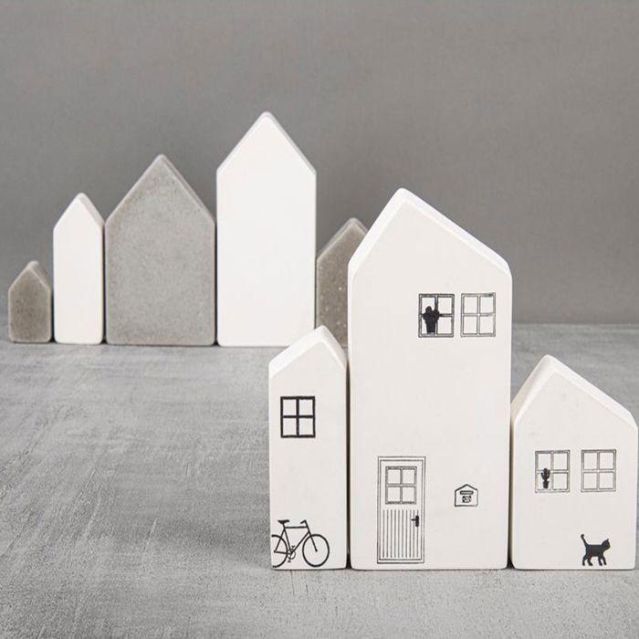 Moule - Standard - Maisons à toit asymétrique - Plastique - 24 x 19 cm - Démoulage facile