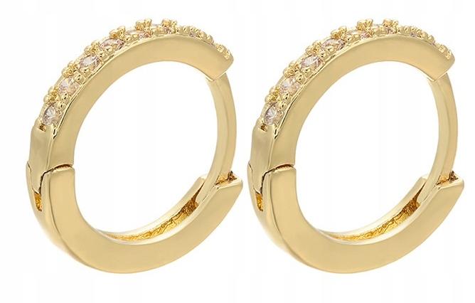 Fashionable Classic Copper Earrings K02 Gold