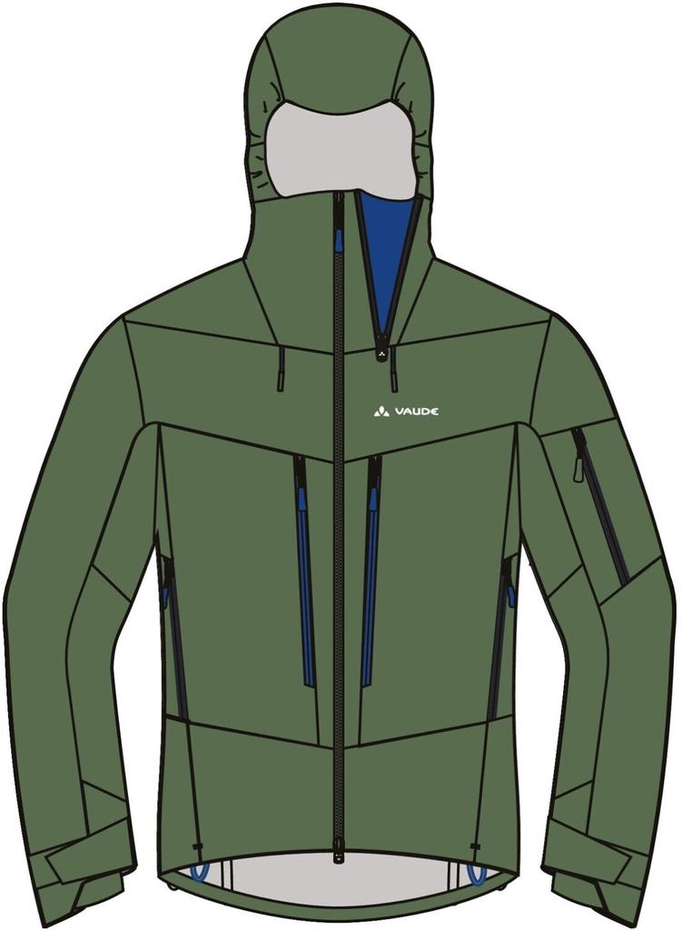 Куртка VAUDE Мужская куртка Monviso 3L Jacket Monviso 3L Jacke Herren (42531) woodland