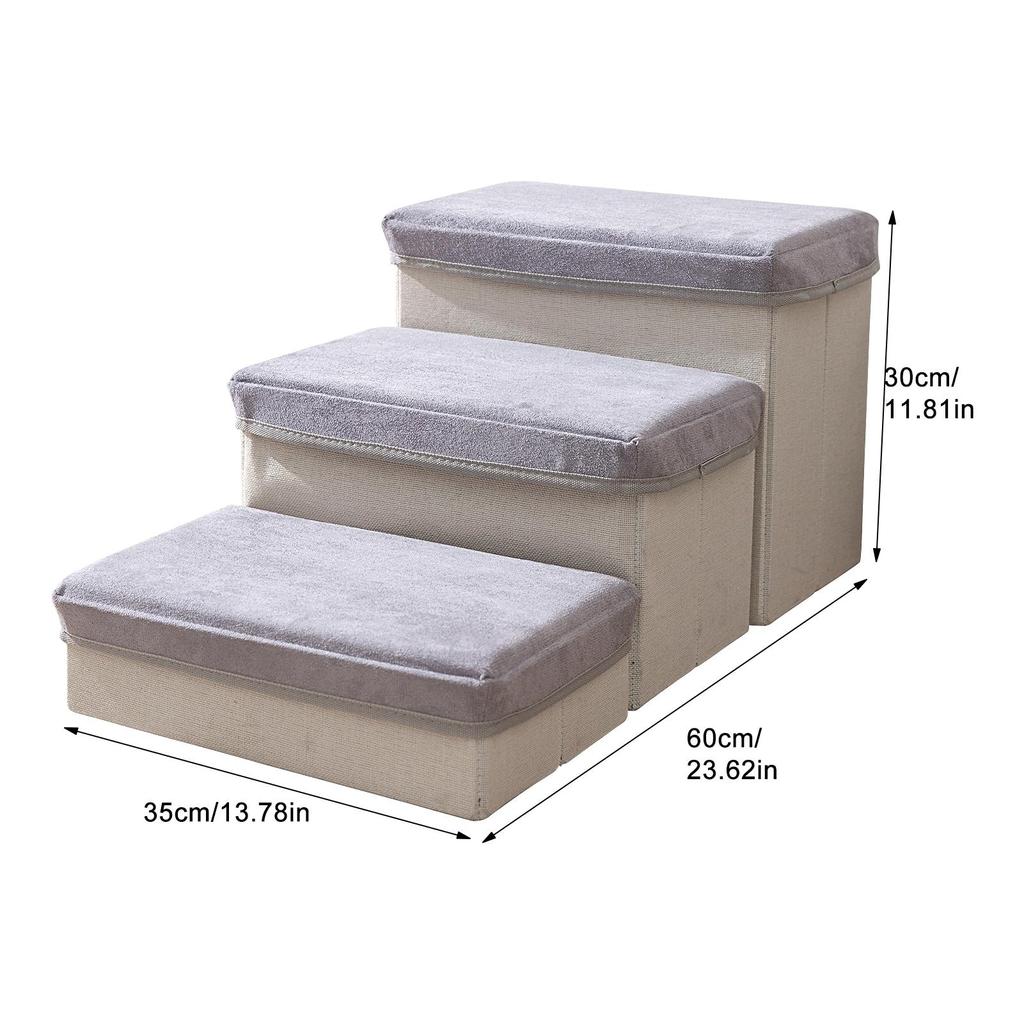 Нескользящие ступеньки для собак, лестница для дивана, стула, портативная складная лестница для домашних животных, для маленьких собак, кошек, пандус для домашних животных, съемные принадлежности