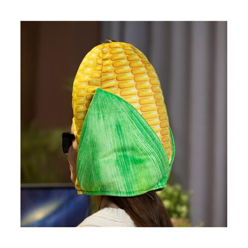 Bestmaple Шапка-животное, Плюшевый головной убор, Милый, Пушистый, Плюшевая шапка, Маска Костюм животного (Кукуруза)