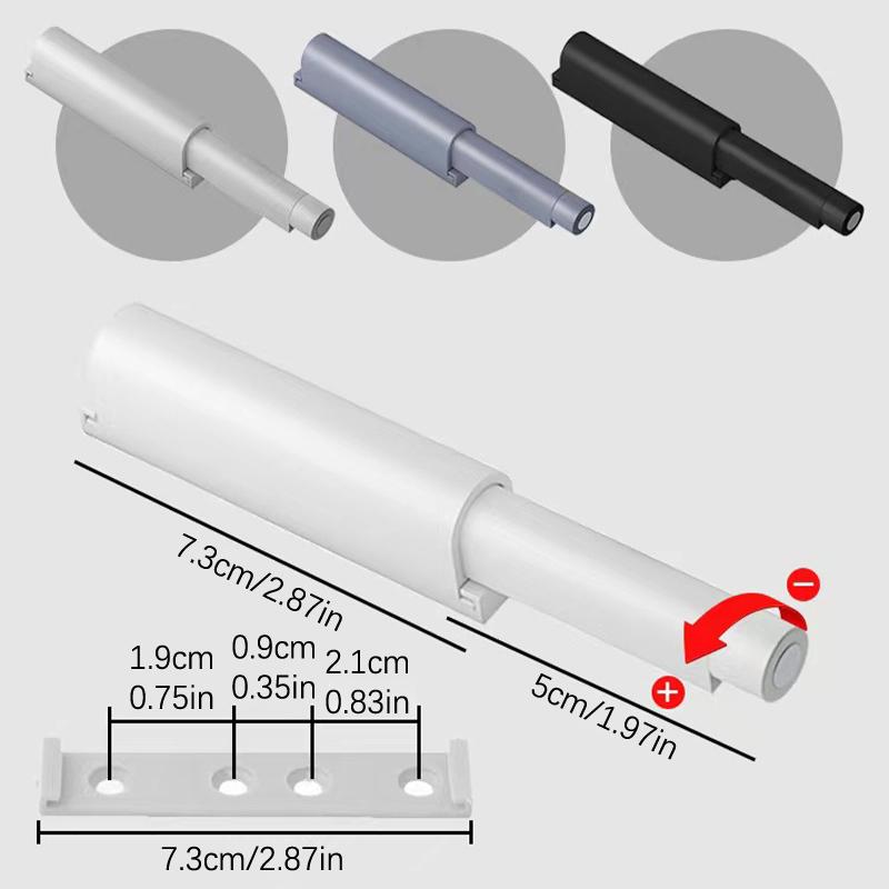 Демпферные буферы, защелки для кухонного шкафа, дверной упор, ящик, мягкое, бесшумное закрытие с винтами, невидимая ручка, фурнитура для домашней мебели