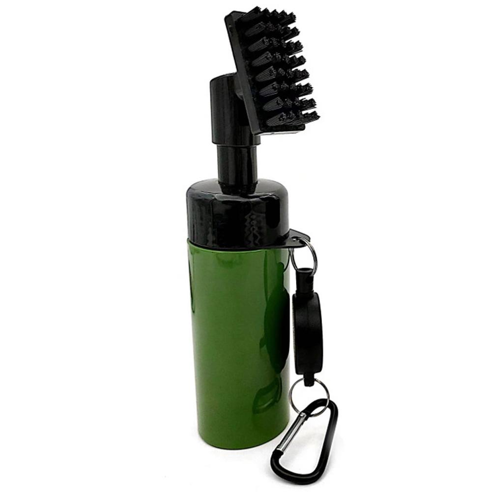 Golf Clubs Brush Cleaner Golf Nylon Cleaning Brush with Retractable Clip & Press Sprays Bottle for