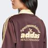 adidas Куртка Originals Three Stripes Color Block с длинным рукавом на молнии, женская куртка коричневого цвета IR6085