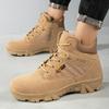 Нескользящая толстая подошва Мотоциклетные ботинки Новые дышащие походные ботинки Мужские высокие кроссовки Уличная походная обувь Мужские ботинки