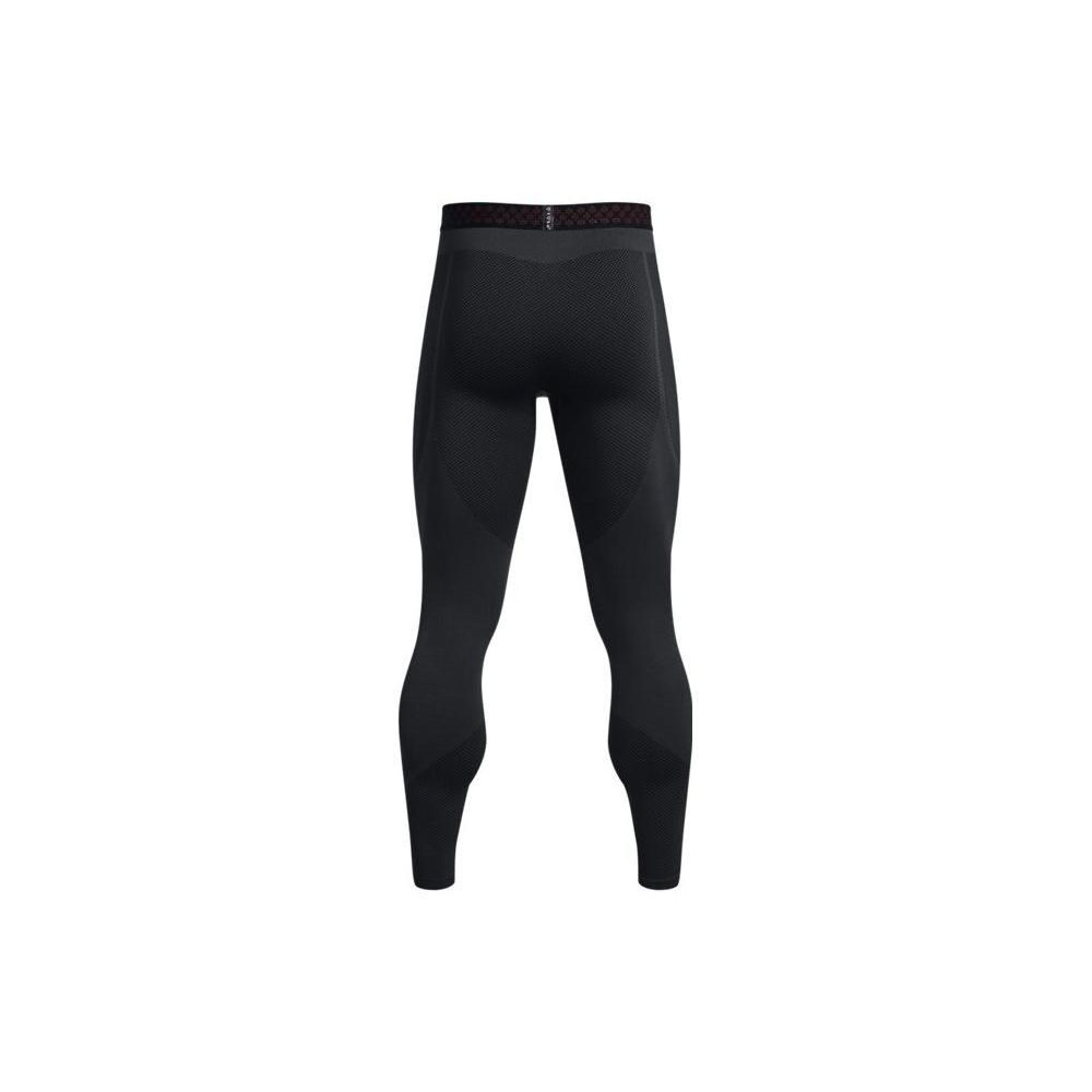 Under Armour Rush Coldgear бесшовные однотонные леггинсы с высокой талией, обтягивающие спортивные леггинсы для мужчин, черные 1379284-001