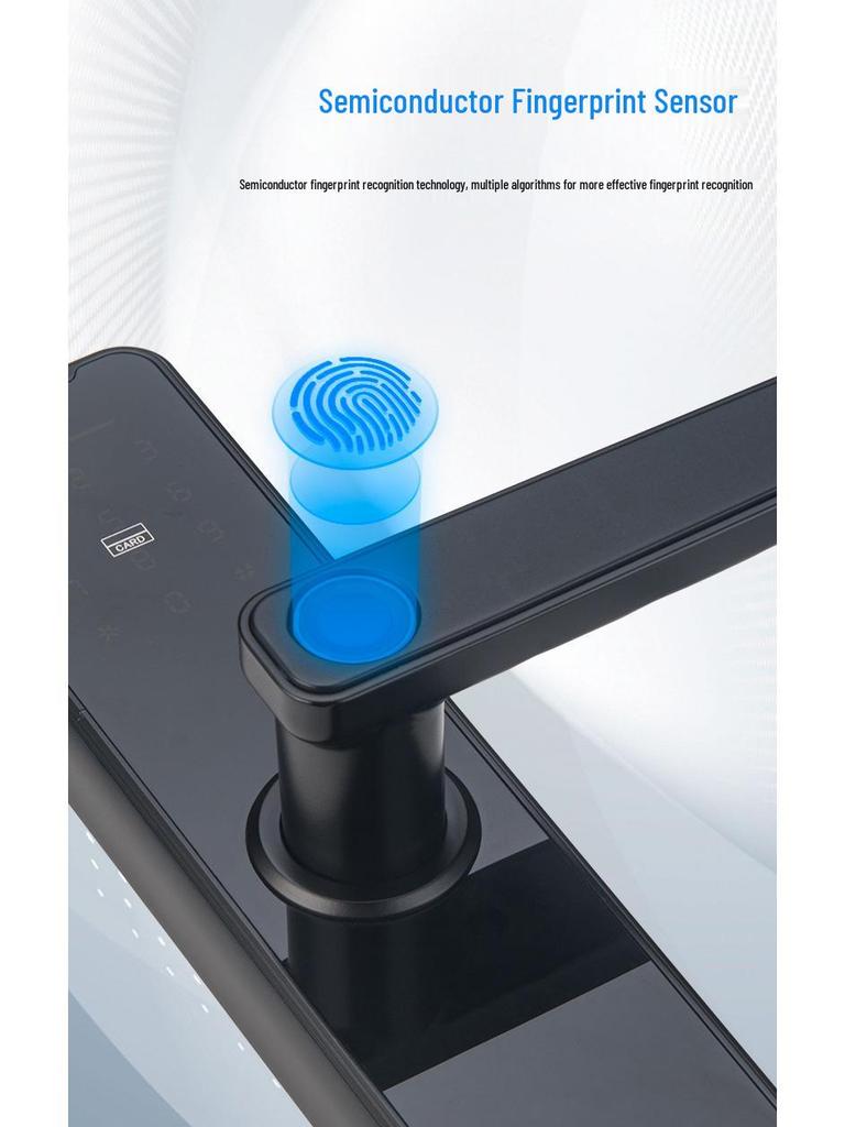 Умный электронный замок с отпечатком пальца и паролем для межкомнатных дверей: Идеально для спален, домашних офисов, квартир и многого другого.