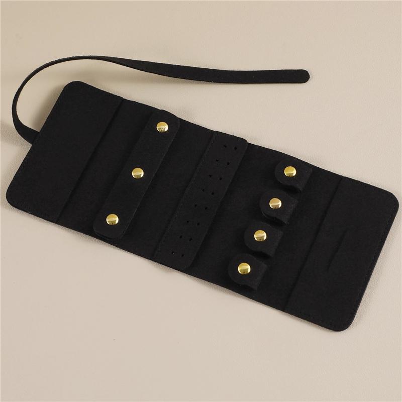 Сумка для хранения ювелирных изделий, дорожный портативный органайзер для ювелирных изделий, складной чехол для браслетов, колец, ожерелий, сережек, дорожные защитные сумки