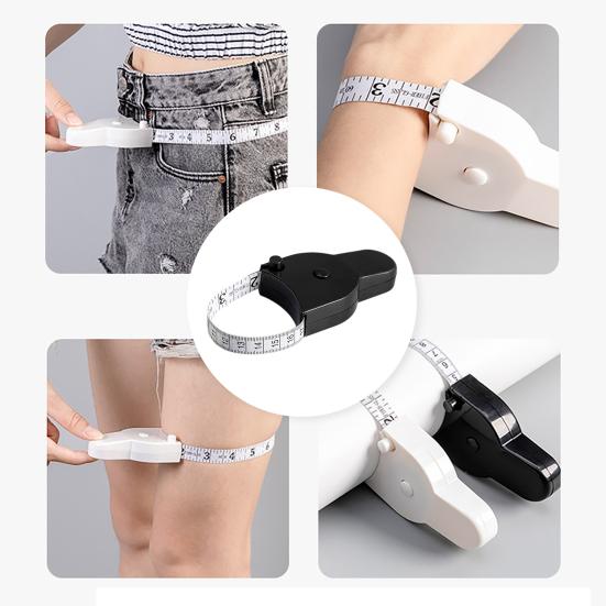 Измерительная лента, автоматическая телескопическая рулетка, четкая шкала, точный инструмент для измерения тела для похудения