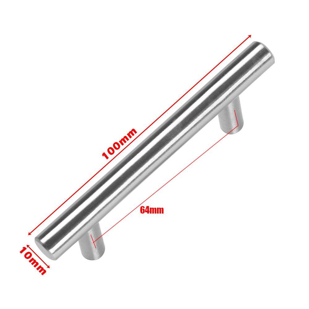 Component Cabinet Handles Hardware Door Knobs Stainless Steel  Knobs Wardrobe Pulls T-Bar Handle