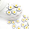 1-30pcs Fried Eggs PVC Shoe Charms Kawaii Shoe Accessories