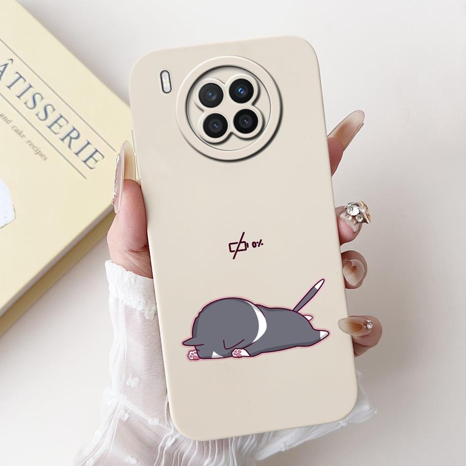 For Huawei Nova 8i Case Nova8i 8 i Cover NEN-L22 NEN-LX1 NEN-LX3 Silicone Coque Soft Square Fundas For Honor 50 Lite Phone Cases