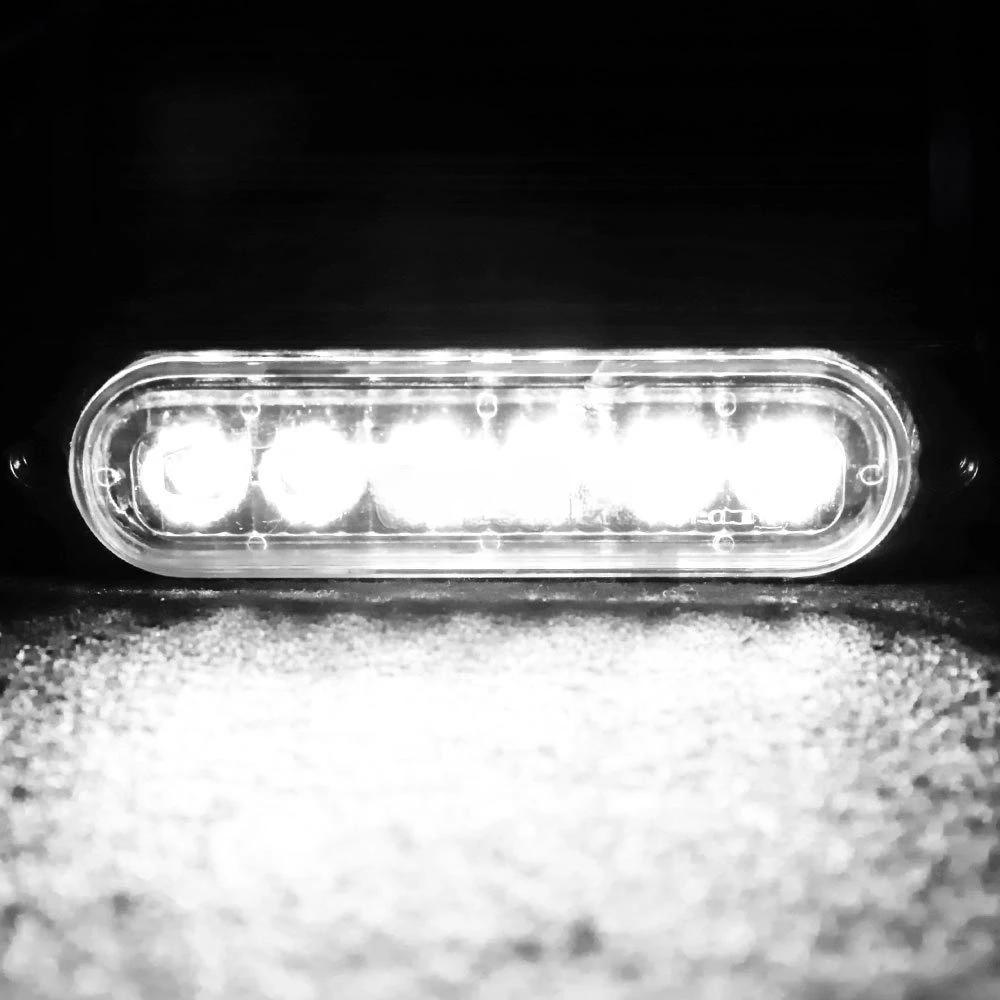 6LED Car Strobe Warning Light Grill Flashing Breakdown Emergency Light Car Truck Trailer Beacon Lamp LED Waterproof Side Light