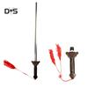 Stainless Steel Dull Sword Swallowing Illusion Flexible Street Magic Trick Prop