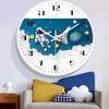 Bedroom Wall Clock Living Room Household Modern Atmosphere Simple Quartz Clock Mute Bedroom Without Punching Network Red Clock
