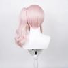 High Quality Akiyama Mizuki Cosplay Wig Light Pink Curly Clip Ponytail Heat Resistant Synthetic Hair Amia Wigs