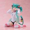 "Limited Miku Cat Ear Sleeveless Pajama & Figure Statue | Anime Girl Desk Ornament, Birthday Present Idea"