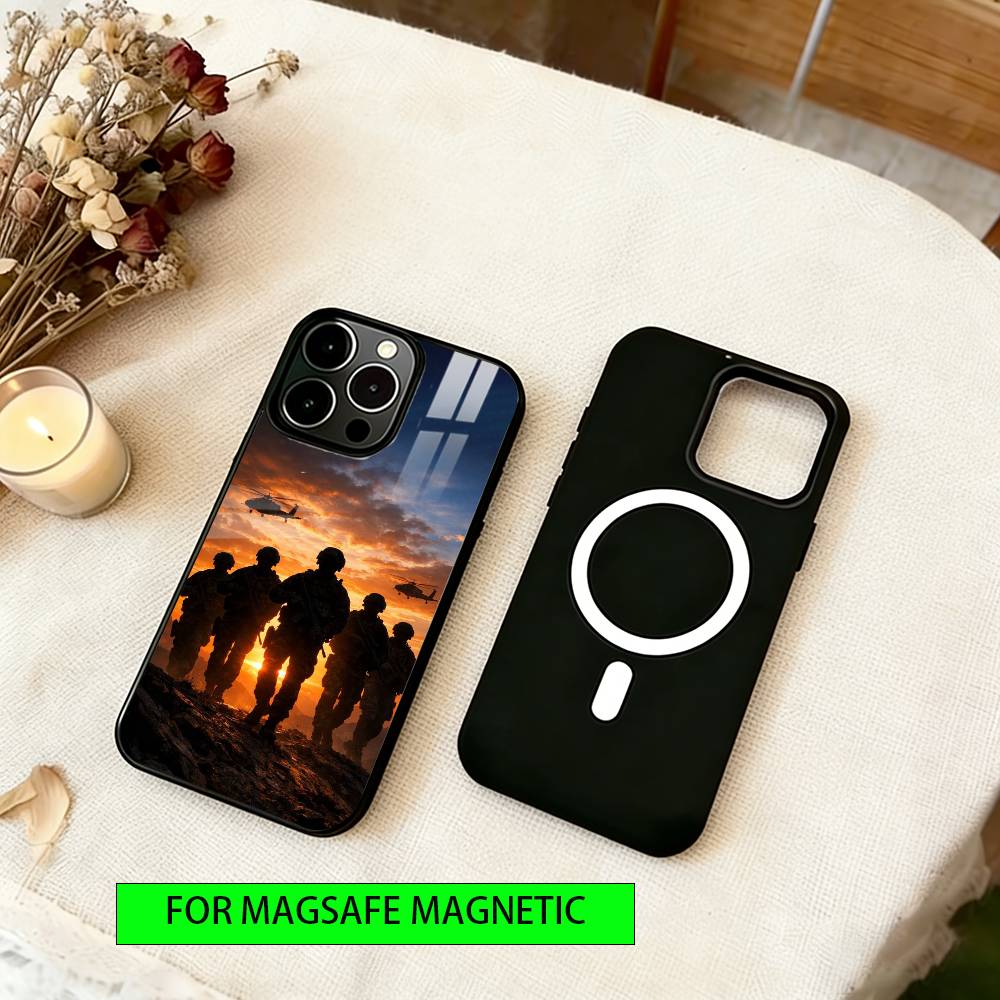 Army special forces Phone Case For iPhone17,16,15,14,13,12,11 Plus,Pro Magnetic For Magsafe Wireless Charging
