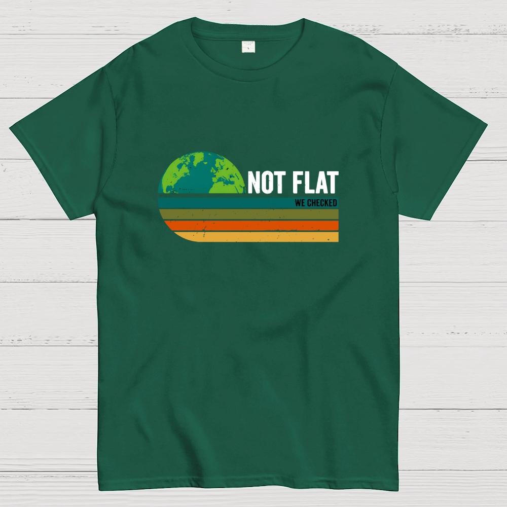 Not flat we checked vintage Cotton Summer Casual Cool Loose T-Shirt
