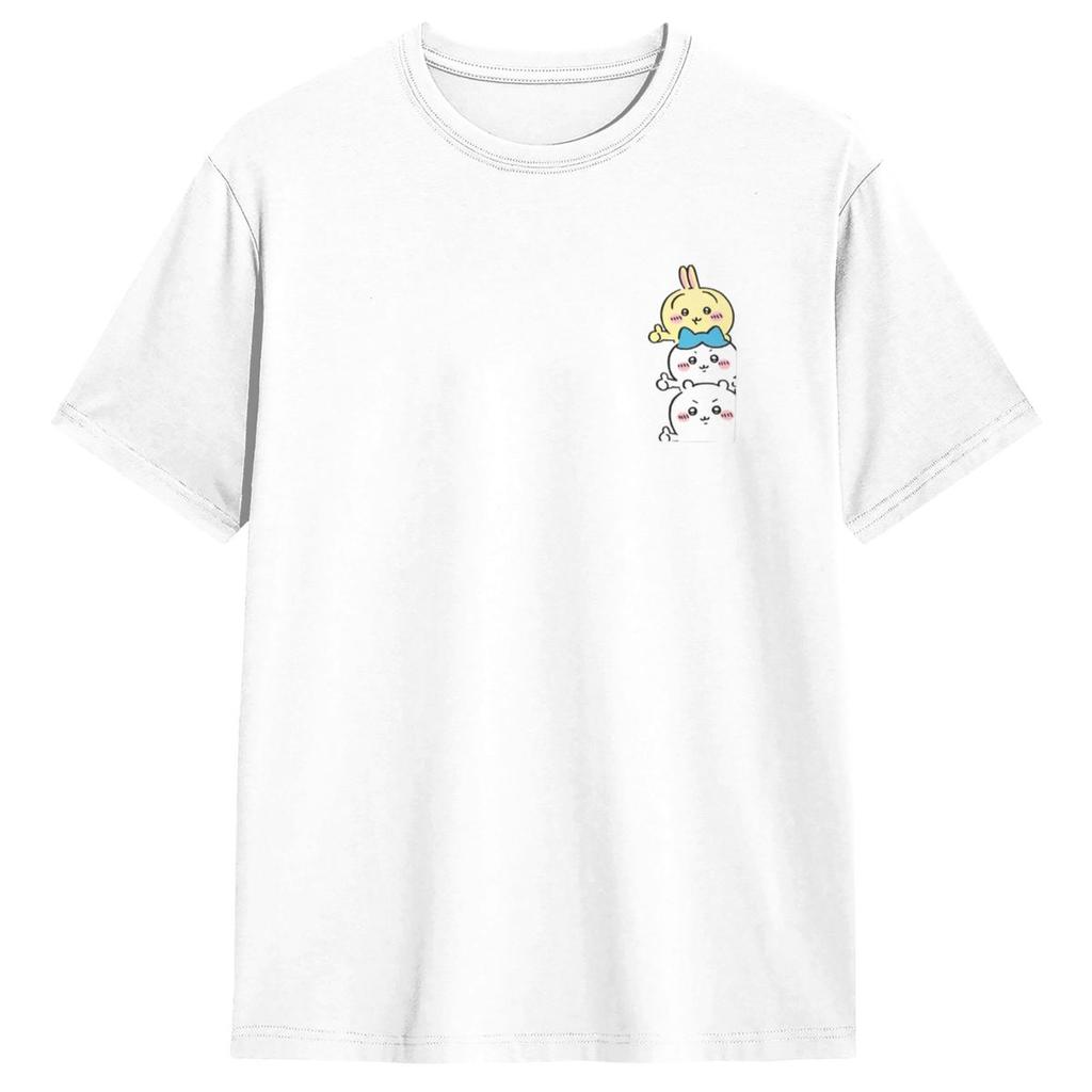 Chiikawa T Shirt Summer Awesome T-Shirts Cotton Leisure Tshirt For Man Short Sleeve Design Clothes